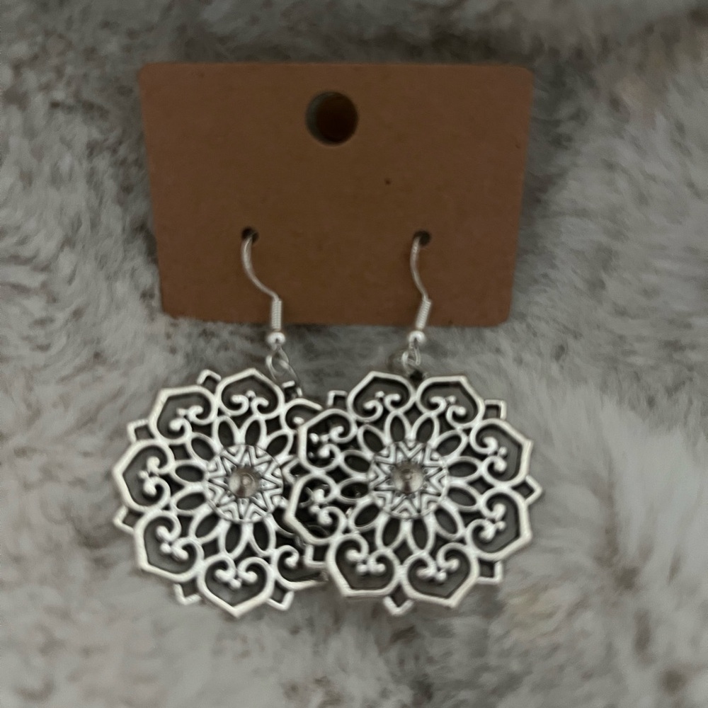 Handmade stainless steel earrings